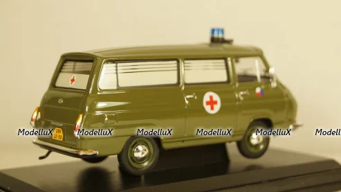 Skoda 1203 Czech Army ambulance 1974, Abrex 1:43