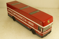 Mercedes O 317 Race truck Porsche Motorsport red, 450372900, Schuco 1:43