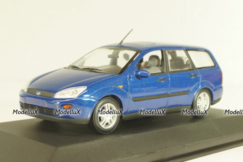 Ford Focus Turnier (MK1) 1998, blue, 430087010, Minichamps 1:43