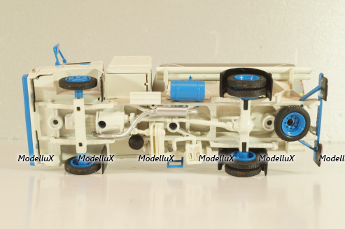 Berliet 20 K Minotier "Moulin Gangloff" 1969, white/silver, Hachette 1:43