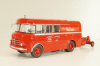 Berliet GLCK 10R fire engin with trailer, red, Hachette 1:43