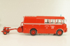 Berliet GLCK 10R fire engin with trailer, red, Hachette 1:43