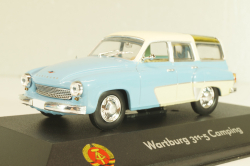 Wartburg 311/5 Camping 1960, white/blue, 7230030, Atlas 1:43