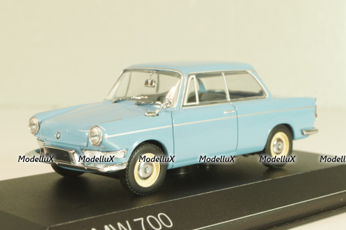 BMW 700 LS 1962, light blue, Minichamps 1:43