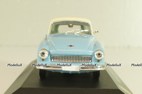 Wartburg 311/5 Camping 1960, white/blue, 7230030, Atlas 1:43