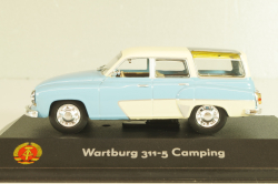Wartburg 311/5 Camping 1960, white/blue, 7230030, Atlas 1:43