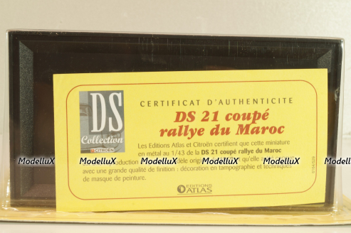 Citroen DS21 #14 Coupe Rally Maroc 1969, light blue, Citroen DS Collection, Atlas 1:43
