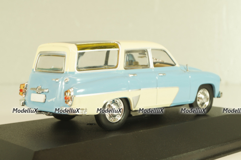 Wartburg 311/5 Camping 1960, white/blue, 7230030, Atlas 1:43