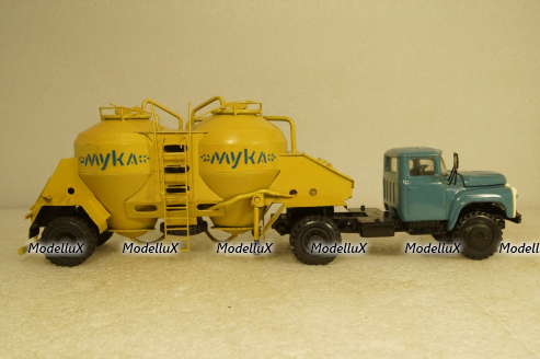 Зил-130В1 с п/прицепом  К4-АМГ Муковоз, 1:43