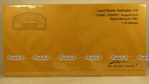 LAND ROVER DEFENDER 110 N 0 RALLY CAMEL TROPHY SABAH-MALAYSIA 1993, ALM810310, Almost Real 1:18