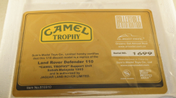 LAND ROVER DEFENDER 110 N 0 RALLY CAMEL TROPHY SABAH-MALAYSIA 1993, ALM810310, Almost Real 1:18