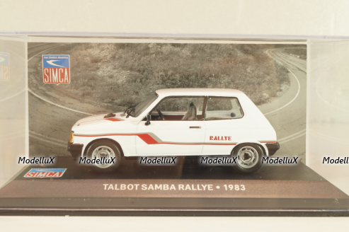 Talbot Samba Rally 1983, white, Les Belles Annees Simca, Altaya 1:43