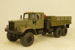 Краз-255, бортовой, хаки, Саратов 1:43