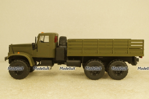 Краз-255, бортовой, хаки, Саратов 1:43