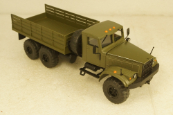 Краз-255, бортовой, хаки, Саратов 1:43