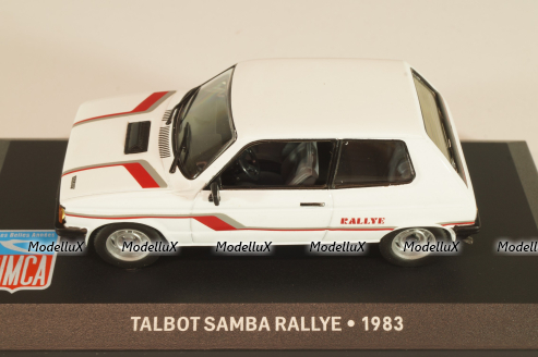 Talbot Samba Rally 1983, white, Les Belles Annees Simca, Altaya 1:43