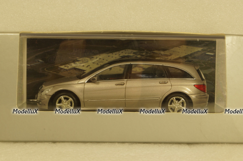 Mercedes  R-Klasse, 2005, silver, В6 696 2243, Minichamps 1:43