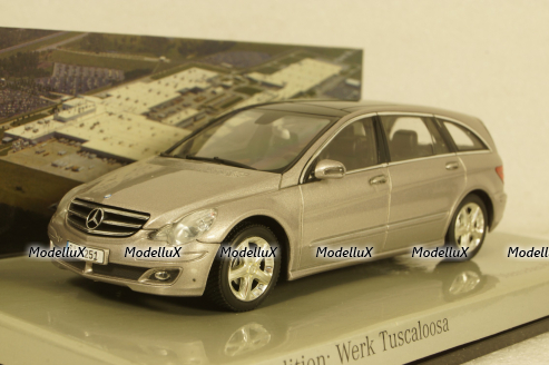 Mercedes  R-Klasse, 2005, silver, В6 696 2243, Minichamps 1:43