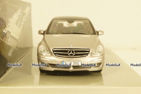 Mercedes  R-Klasse, 2005, silver, В6 696 2243, Minichamps 1:43