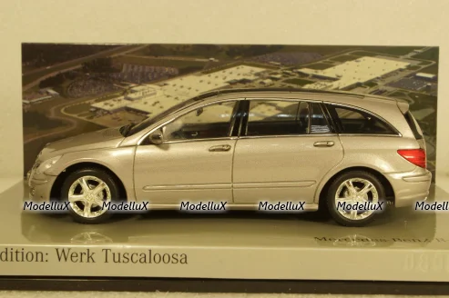 Mercedes  R-Klasse, 2005, silver, В6 696 2243, Minichamps 1:43