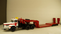 Berliet TB 015 M3 6x4 1960 white/red, low loader semitrailer, TTR024, IXO 1:43 Уценка!
