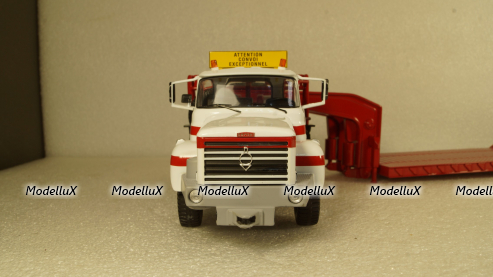 Berliet TB 015 M3 6x4 1960 white/red, low loader semitrailer, TTR024, IXO 1:43