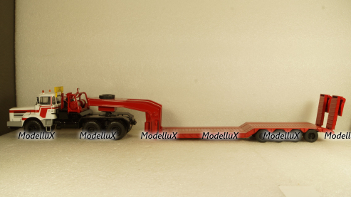 Berliet TB 015 M3 6x4 1960 white/red, low loader semitrailer, TTR024, IXO 1:43