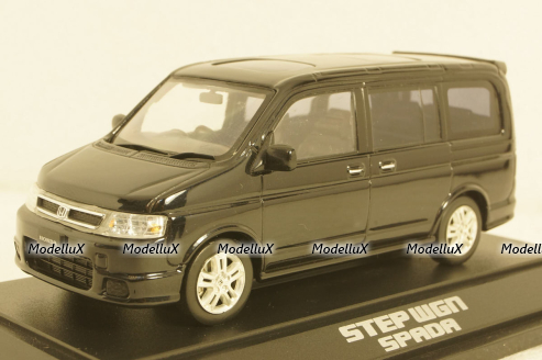 Honda Step Wagon, black, Ebbro 1:43