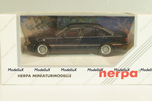 BMW 740i (E38) 1994, dark blue, 070263, Herpa 1:43
