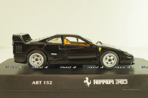 Ferrari F40 1989, black, 152, Detail cars 1:43