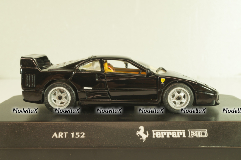 Ferrari F40 1989, black, 152, Detail cars 1:43
