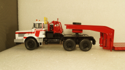 Berliet TB 015 M3 6x4 1960 white/red, low loader semitrailer, TTR024, IXO 1:43