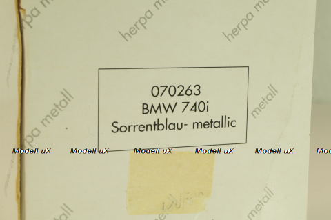BMW 740i (E38) 1994, dark blue, 070263, Herpa 1:43