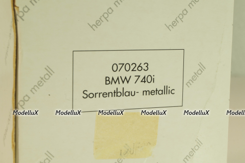 BMW 740i (E38) 1994, dark blue, 070263, Herpa 1:43