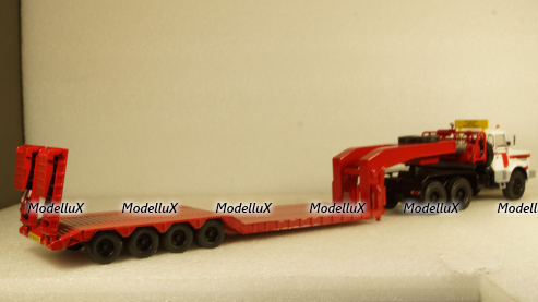 Berliet TB 015 M3 6x4 1960 white/red, low loader semitrailer, TTR024, IXO 1:43