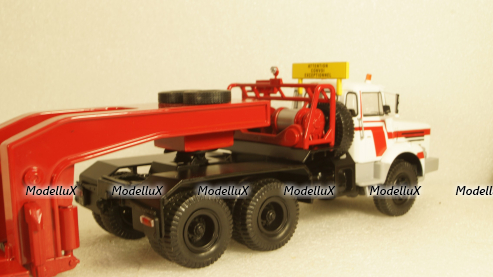 Berliet TB 015 M3 6x4 1960 white/red, low loader semitrailer, TTR024, IXO 1:43