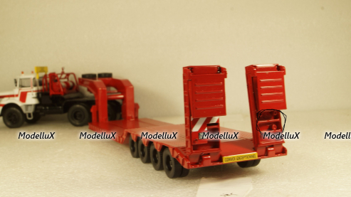 Berliet TB 015 M3 6x4 1960 white/red, low loader semitrailer, TTR024, IXO 1:43