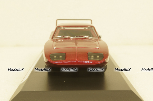 Dodge charger daytona 1969, Dom's custom, bordo, 86221, GreenLight 1:43