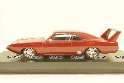 Dodge charger daytona 1969, Dom's custom, bordo, 86221, GreenLight 1:43