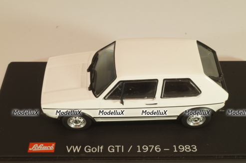 Volkswagen Golf I GTI 1976, white, Schuco 1:43 Уценка!