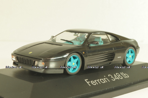 Ferrari 348 tb 1988, black/blue wheels, 010122, Herpa 1:43 