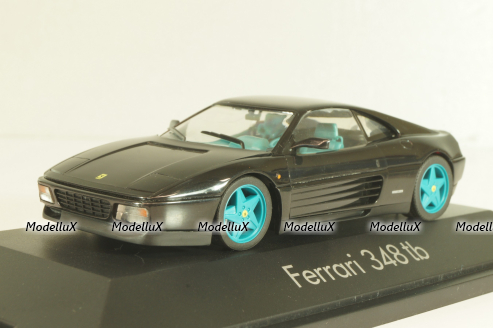 Ferrari 348 tb 1988, black/blue wheels, 010122, Herpa 1:43 