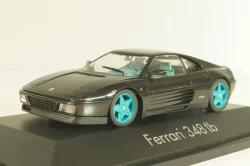 Ferrari 348 tb 1988, black/blue wheels, 010122, Herpa 1:43 