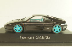 Ferrari 348 tb 1988, black/blue wheels, 010122, Herpa 1:43 