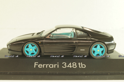 Ferrari 348 tb 1988, black/blue wheels, 010122, Herpa 1:43 