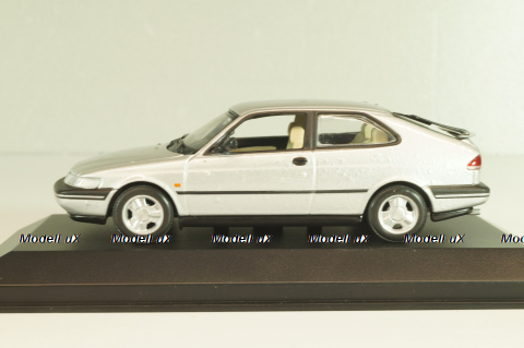 Saab 900 SE (900NG) coupe 1995, silver, 743310, Minichamps 1:43 Уценка!