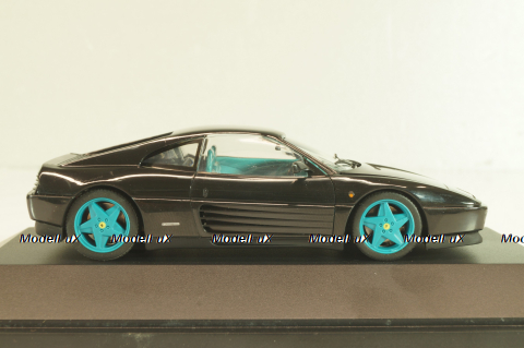 Ferrari 348 tb 1988, black/blue wheels, 010122, Herpa 1:43 