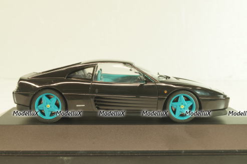 Ferrari 348 tb 1988, black/blue wheels, 010122, Herpa 1:43 
