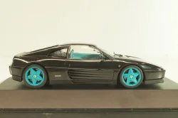 Ferrari 348 tb 1988, black/blue wheels, 010122, Herpa 1:43 
