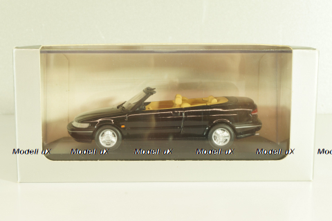 Saab 900 SE (900NG) cabriolet 1995, black, 741702, Minichamps 1:43, Minichamps 1:43